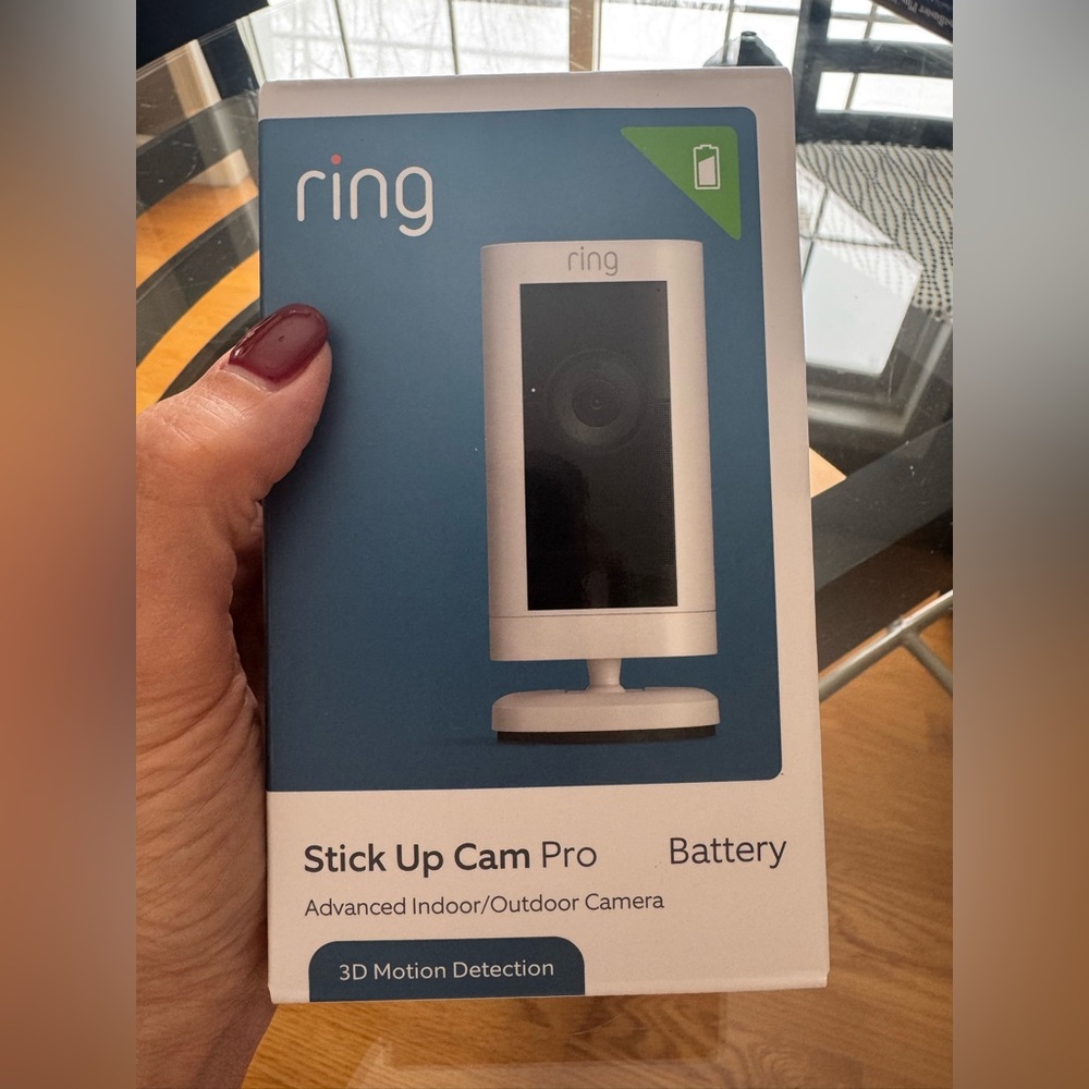 Brand new never used - Ring Stick Up Cam Pro Battery - Silver and Black